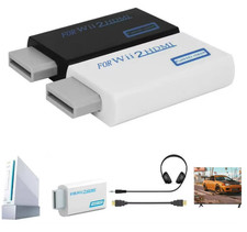 Portable Wii to HDMI Wii2HDMI Full HD Converter Audio Output Adapter TV Black