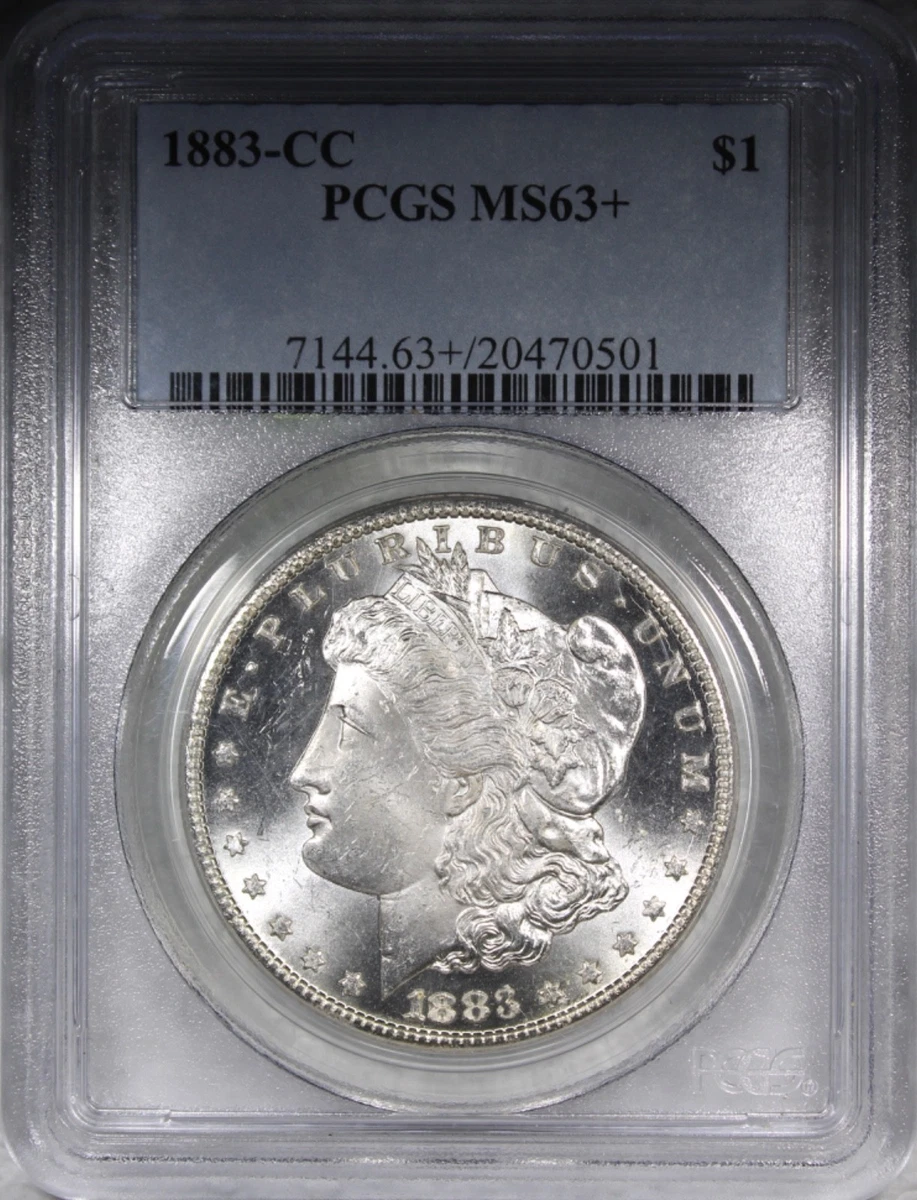 アメリカ モルガンダラー 1882年 CC カーソンシティ PCGS MS63 PCGS MS63 1882-CC モーガン シルバー 1 ドル (カーソンシティ) 1883