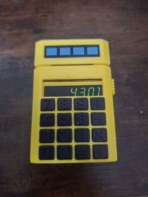 1992 M Squad Spy Coder Calculator Stamp McDonalds Happy Meal Toy 1993