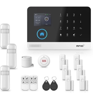 Drahtlose Heimsicherheitssysteme 2,4 Zoll LCD Bildschirm 100 Sensoren 120dB GSM & WIFI 
