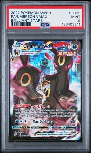 Pokemon TCG Umbreon Vmax TG23/TG30 Brilliant Stars! PSA 9!