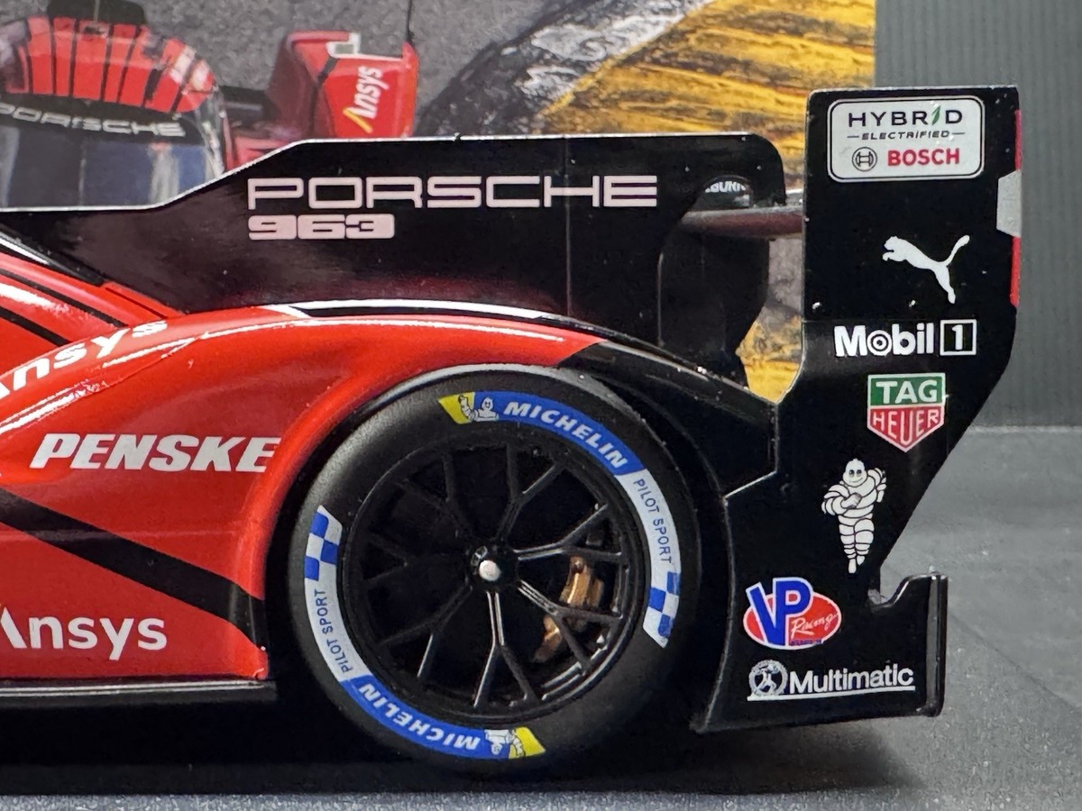 1/18 Scale IXO Porsche 963 LMDH #7 Penske Motorsport Winner 24h