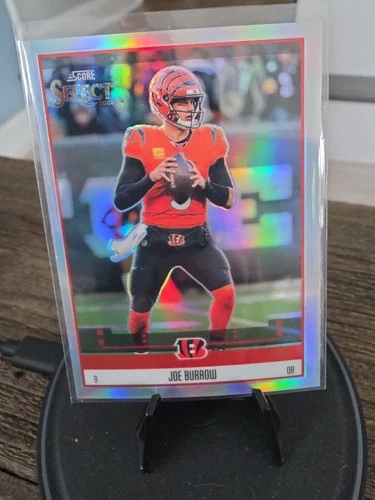 2025 Panini Select - Score Select Throwback Joe Burrow #13 Silver Prizm