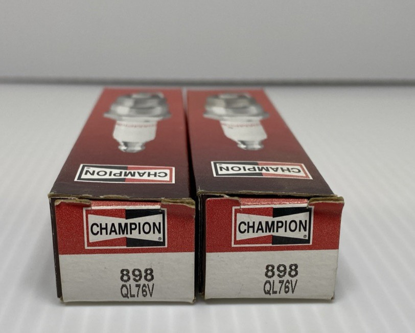 Lot of 2 Champion Copper Plus Spark Plugs 898 QL76V