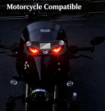 Solar Powered Demon Eye Led Car Window Warning Lights Wireless No Drill Devil E