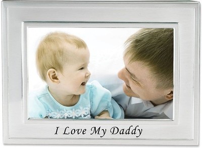 Lawrence Frames Bilderrahmen mit Aufschrift I Love My Daddy, versilbert, 15,2 x