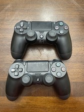 Sony PlayStation 4 PS4 Lot Of 2 Dual Shock 4 Wireless Controller - Black Works