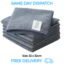 Bulk Large Microfibre Cleaning Auto Car Detailing Soft Cloths Wash Towel Duster