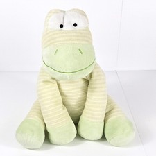Animal Aventura Bebé Aventura Hipopótamo Peluche Animal Verde Raya Acanalado