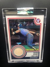2005 TOPPS PRISTINE VALUABLE PERFORMANCE REFRACTOR BAT ROBIN YOUNT GEM MINT #/25