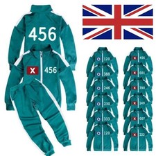 Kids Squid 2 Survival Game Cosplay Costume Suits Party Tracksuit Jacket Pants IT
