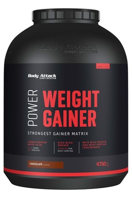 Body Attack Power Weight Gainer, 4750 g Dose, Chocolate
