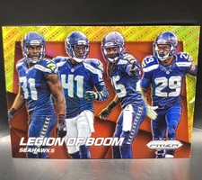 2014 Panini Prizm Legion of Boom #200 Red Yellow Logo Prizm SP Seattle Seahawks