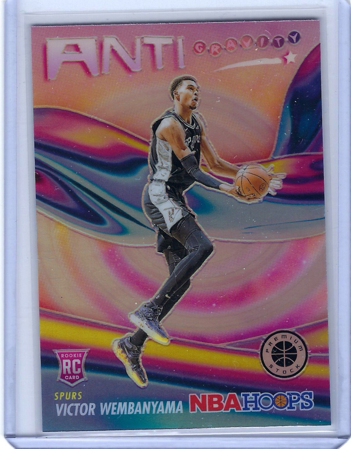 2023-24 Panini Nba Hoops Premium Stock Anti Gravity Victor Wembanyama #5 Silver
