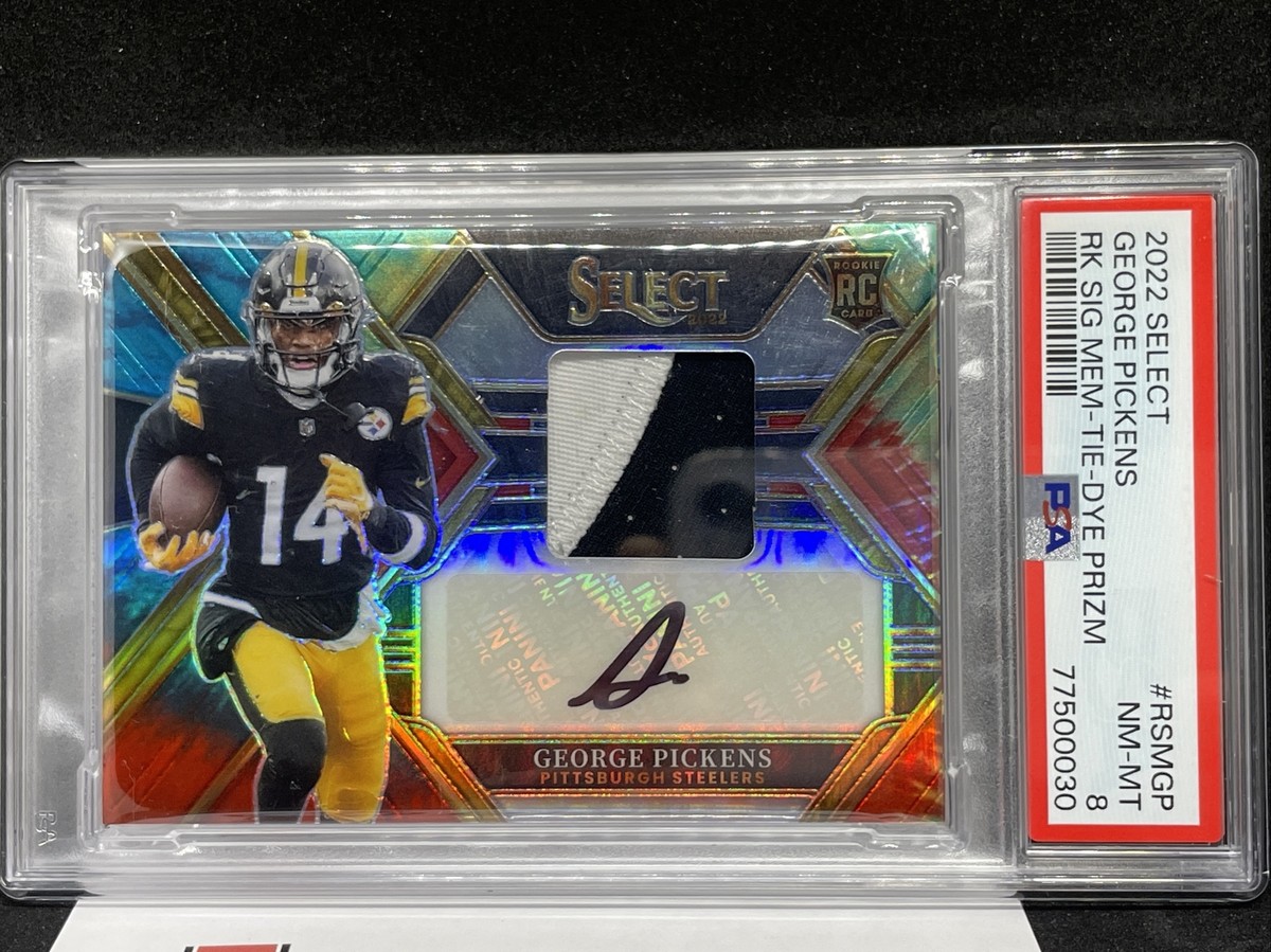 2022-23 Panini Select George Pickens Tie-Dye Prizm RPA /25 RC