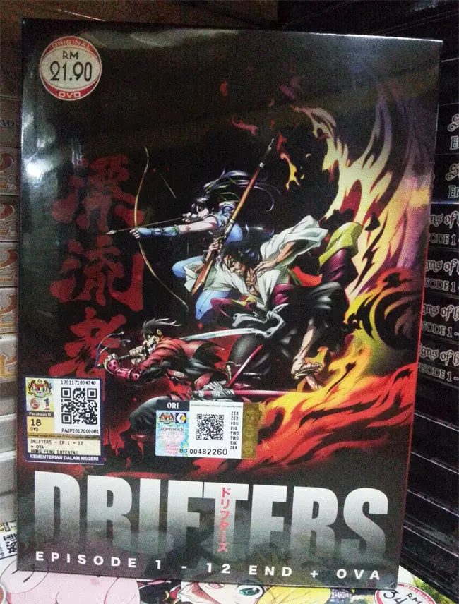 Anime DVD Drifters Vol. 1-12 End + OVA ENG SUB All Region FREE SHIPPING