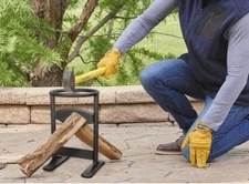 NEW * GARDRIT Wood Splitter Cast Steel Firewood Kindling Splitter Heavy Duty 	