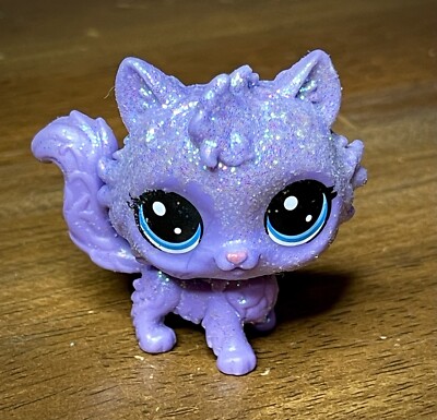 Lps Purple Cat Glitter LPS Littlest Pet Shop Purple Brilliance