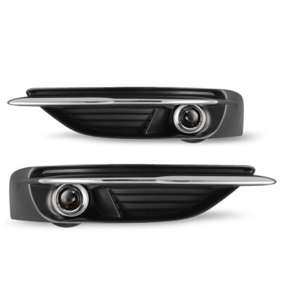 Clear Bumper for 11-14 Chrysler 2000 Fog Light Driving Lamp+Wiring+Switch Kit