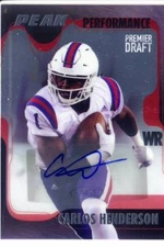 carlos henderson rookie rc draft auto autograph louisiana la tech college 2017