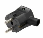 Pack of 10 x  Rewireable 2 pin EU Schuko Mains Plug Right Angle Entry 1mmsq