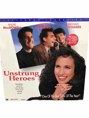 Unstrung Heroes Laserdisc Laser Disc Movie  LBX Andie MacDowell John Turturro