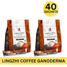 2 Confezioni DXN Lingzhi Caffè 3 in 1 Ganoderma Reishi Instant Classic Cafe