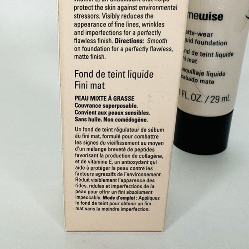 Mary Kay TimeWise Matte Wear Bronze 8 Liquid Foundation 1 oz. 038772 New in Box - Picture 7 of 11