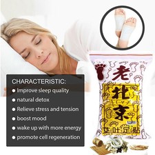 50pcs Detox Foot Pads Ginger Extract Toxin Removal Anti-Swelling Weight Patches