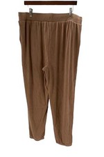 Cuddl Duds Ottoman Rib Jogger Pants Walnut Taupe