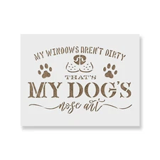 Dog Nose Art Stencil - Durable & Reusable Mylar Stencils
