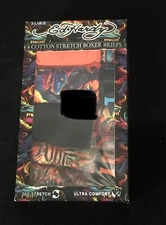 ED HARDY 4 Pack Medium Men’s Performance Boxer Briefs Multicolor Prints New