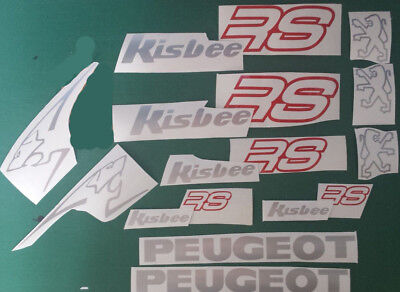 Peugeot Kisbee RS Decals/Stickers ALL COLOURS AVAILABLE