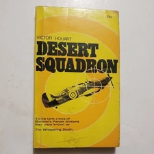 DESERT SQUADRON Victor Houart WWII 1969 Vintage Paperback 