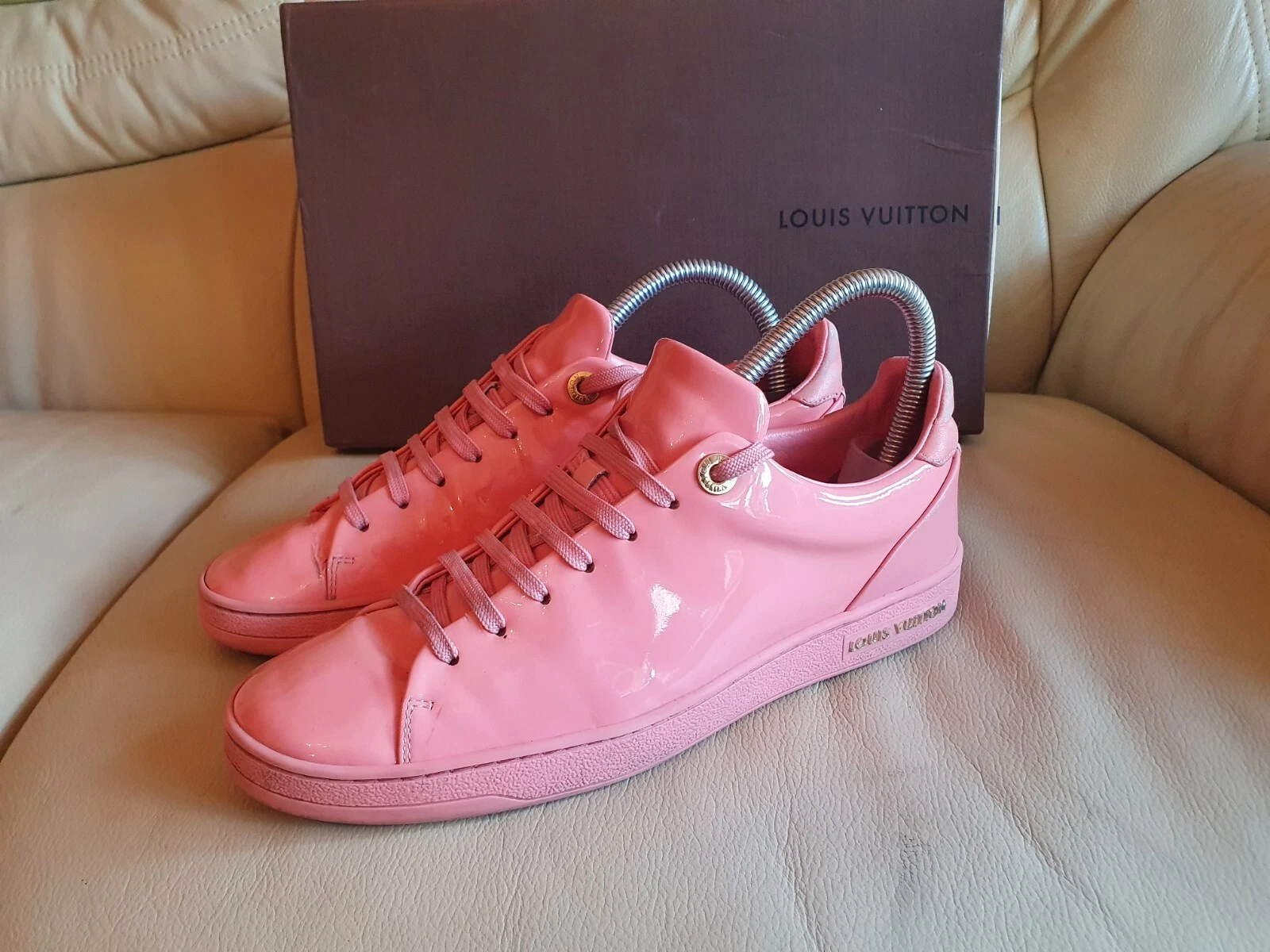LOUIS VUITTON TRAINER Scarpe da ginnastica da donna rosa Louis Vuitton taglia 37 5 UK 4 5 originali