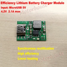 Micro USB 5V 18650 Lithium Li-ion Lipo Battery 3.7V 4.2V Charger Charging Module