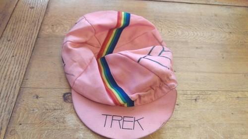 Vintage Trek Pink Cycling Cap w 