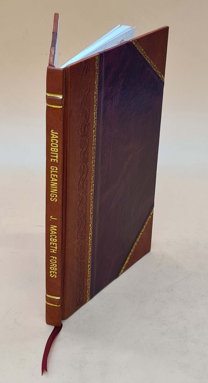 Jacobite Gleanings From State Manuscripts Short Jaco Sketches Leather Bound