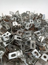 Gilbert Erector Set Part CH Cadmium Plated Steel Small Right Angle Lot of 100