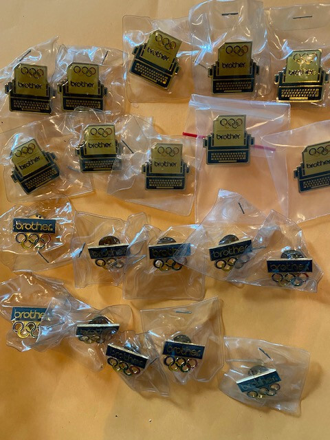 20 BROTHER TYPEWRITER OLYMPIC PINS LA 2028 OLYMPIC PIN TRADERS | eBay