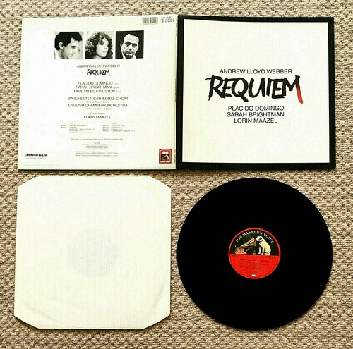 ANDREW LLOYD WEBBER - REQUIEM, 8-TRK GATEFOLD 12" LP, HMV/EMI, ALW 1 (1985)VG/VG - Picture 1 of 3