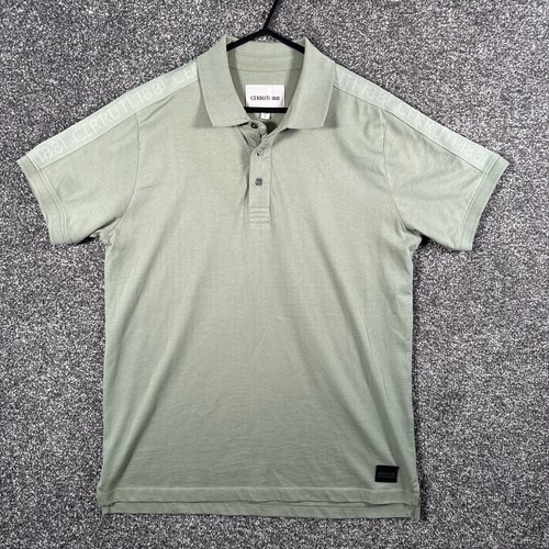 Camisa para mujer Cerruti 1881 grande verde abotonada manga corta informal algodón