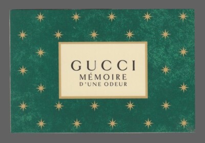 Werbekarte - Advertising Card - Erinnerung an einen Geruch Gucci