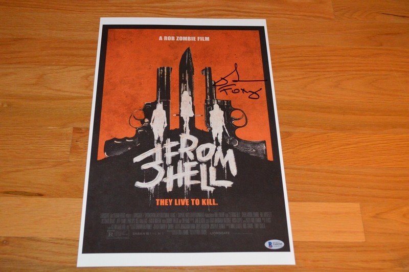 Rob Zombie's "3 From Hell" Richard Brake Autographed 11x17 Beckett COA ~ Foxy