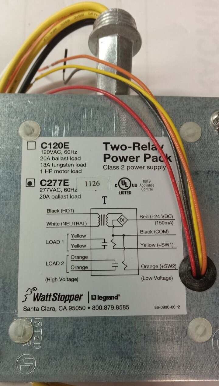 NEW LEGRAND WATTSTOPPER C277E TWORELAY POWER PACK SUPPLY 20A BALLAST