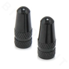 Presta Valve Cap Black 2 pieces aluminum Bike Bicycle U.S.A. Seller