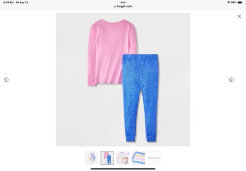 Ms Rachel NWT Toddler Girls' 4pc Snug Fit Ms. Rachel Cotton Pajama Set - Size 4T - Picture 2 of 4