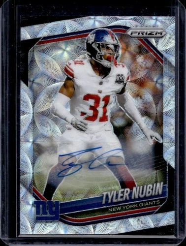 2025 Panini Prizm Tyler Nubin Choice Auto Autograph #/100 Giants