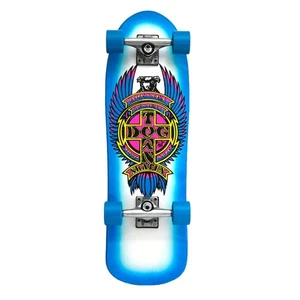 Dogtown Complete Skateboard Dressen Mini Pup Cruiser White Blue 8.5