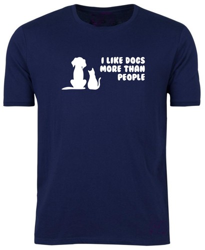 I LIKE DOGS T-Shirt / Tee Shirt / UNISEX / Birthday / Funny / Xmas / Pet / S-XXL - Picture 3 of 21